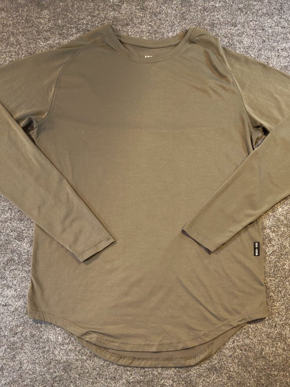 ASRV Olive Technical Long Sleeve Shirt Size M